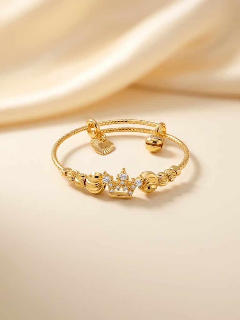 Gold Crown Bracelet