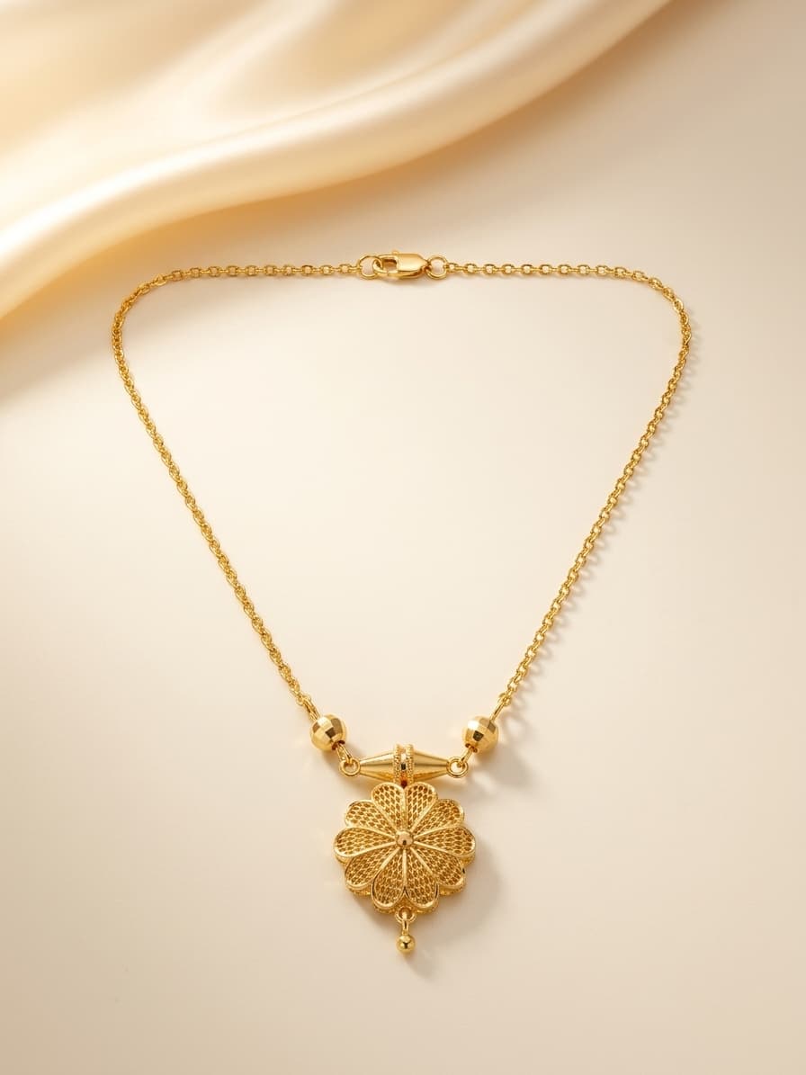 Gold Flower Necklace